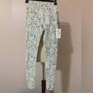Women's Blue Patterned Track Pants